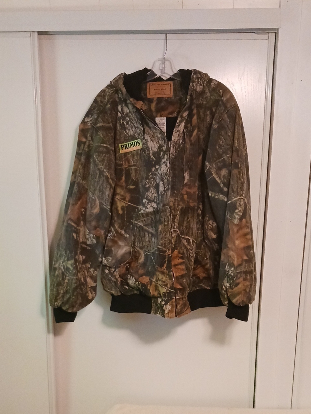 Levi's Men's Camo Hooded Bomber Jacket - Brown/Green